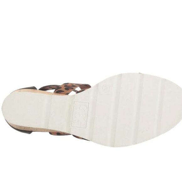 NIB G by GUESS GBG LOS ANGELES Women 8 ROXAN Wedge Heel Cheetah Leopard Sandals - Picture 7 of 8